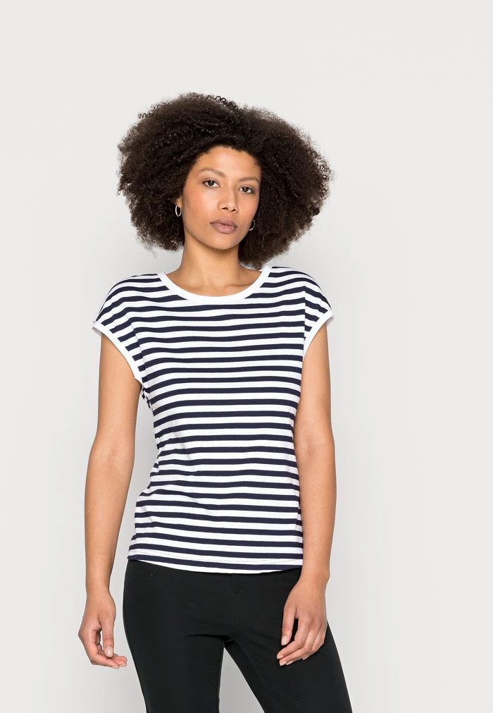 T-Shirt ANNA FIELD Anna Field Print T-shirt Bleu Marine Femme | QIG-9689049